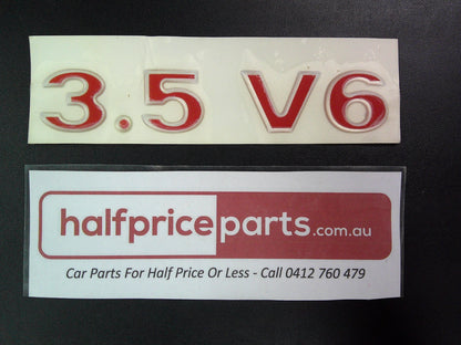 Holden Jackaroo Genuine V6 Decal Red/Silver New Part