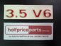 Holden Jackaroo Genuine V6 Decal Red/Silver New Part