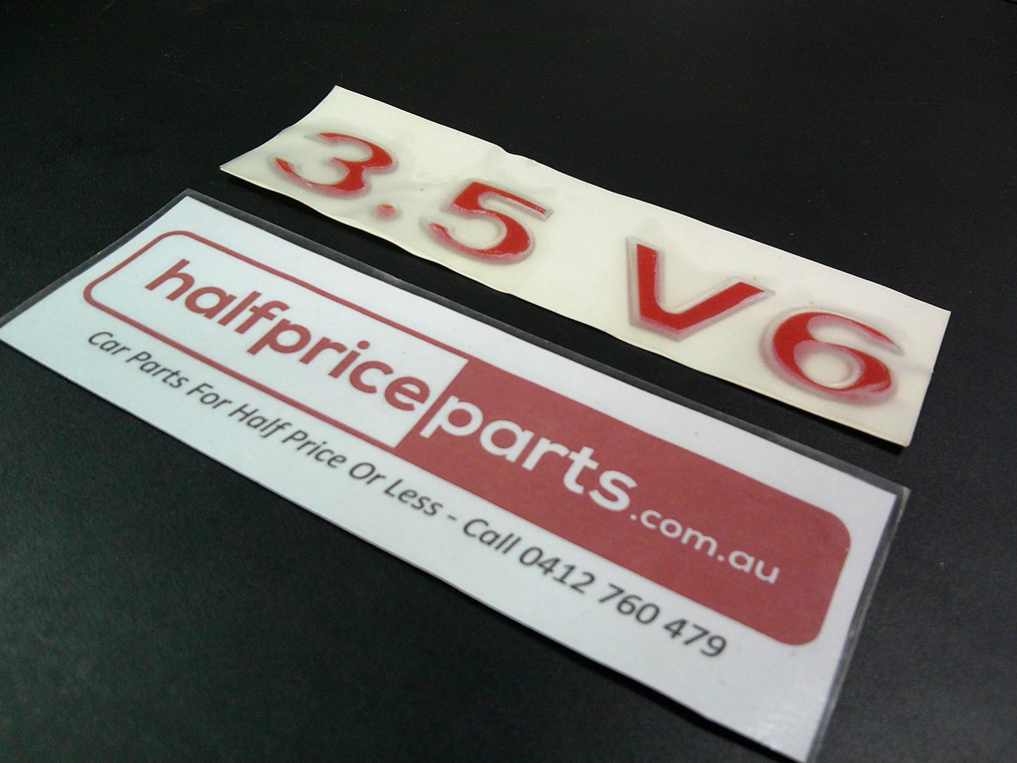 Holden Jackaroo Genuine V6 Decal Red/Silver New Part
