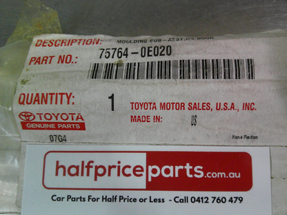 Toyota Kluger Genuine Left Hand Rear Door Upper Frame Moulding Chrome New Part