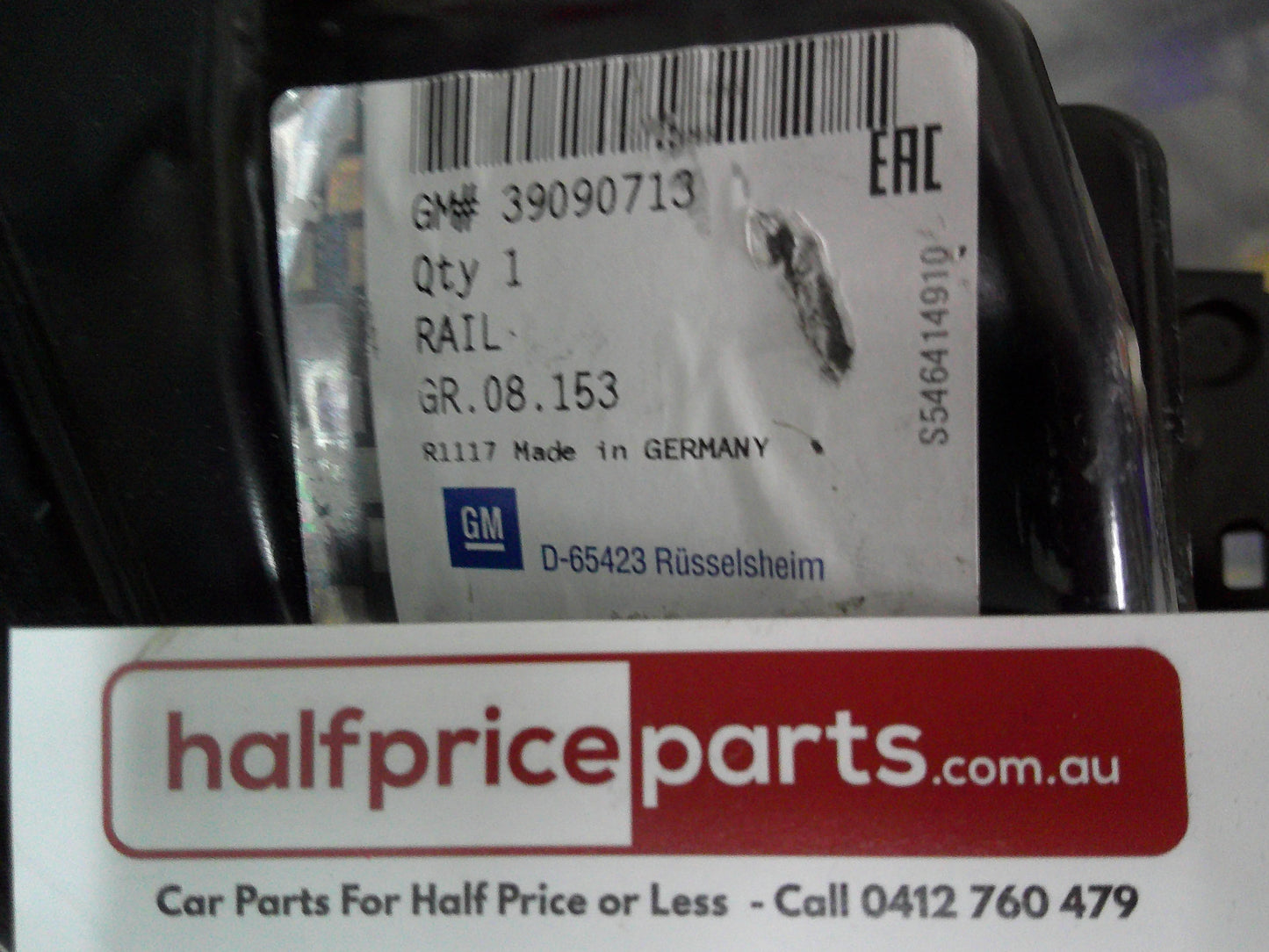 Holden ZB Commodore Genuine Left Hand Front Compartment Upper Side Rail New Part