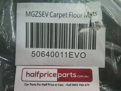 MG ZS EV Genuine Carpet Floor Mat Set Of 4 ( Black) New Part
