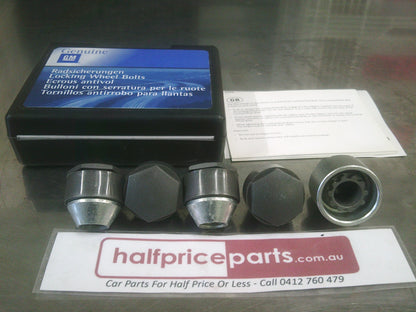 Holden ZB Commodore Genuine High Security Locking Wheel Nuts New Part