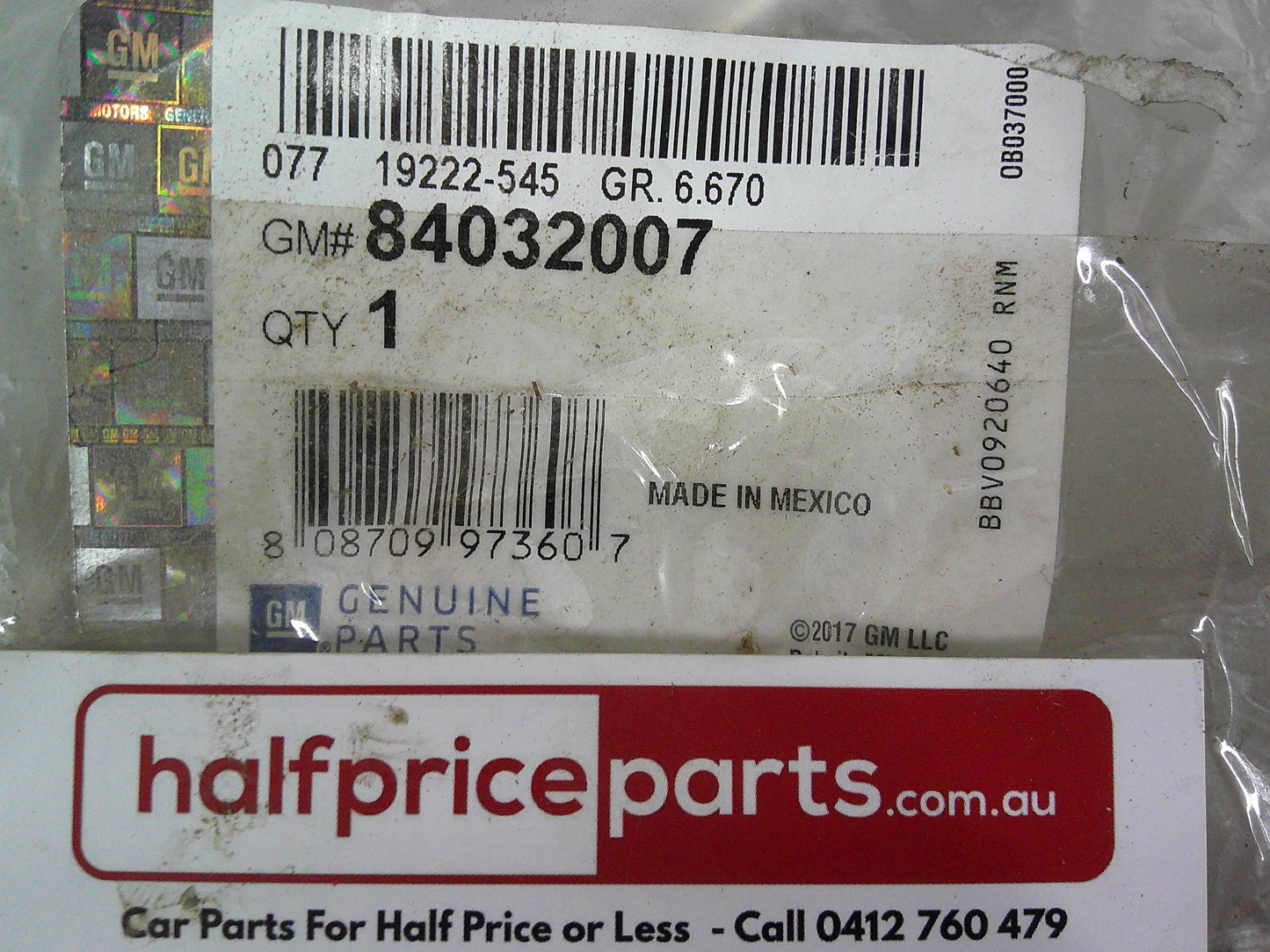 Chevrolet Silverado 2500/3500 Genuine Power Steering Gear Inlet Hose New Part
