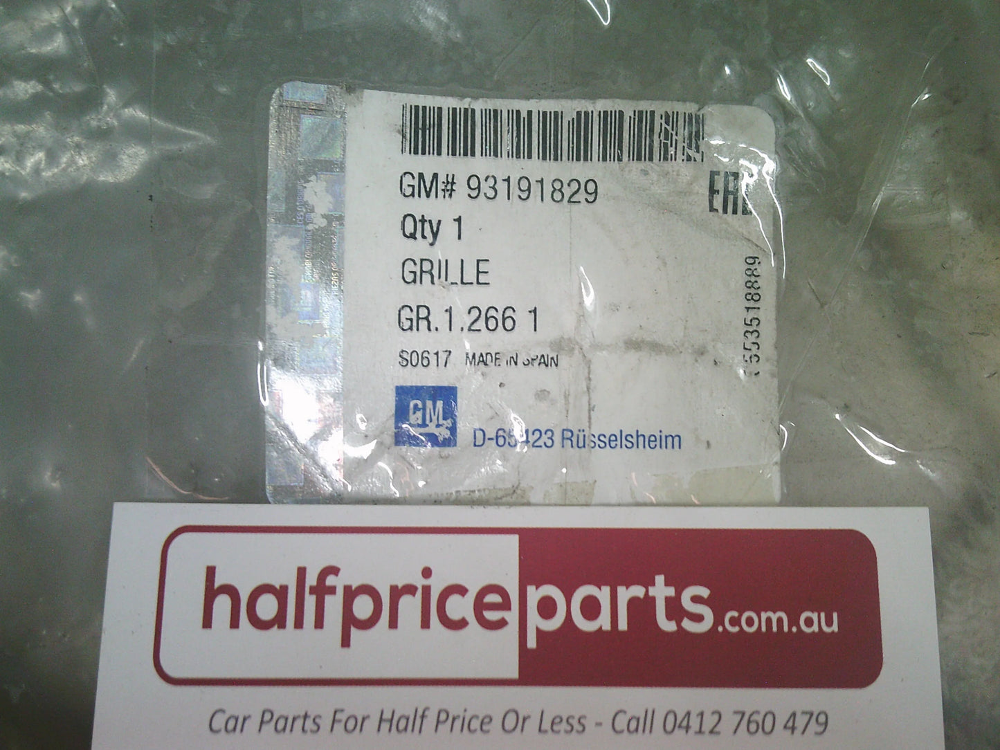 Holden Astra-H Genuine Front Grille Assembly New Part