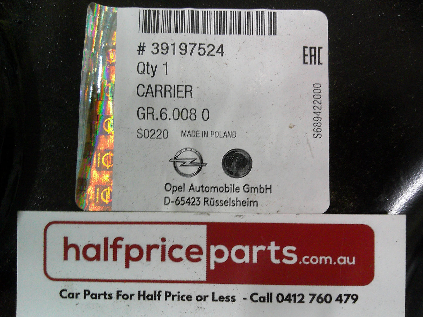 Holden BK/BL Astra Genuine Front (K-Frame) Cradle Assembly New Part