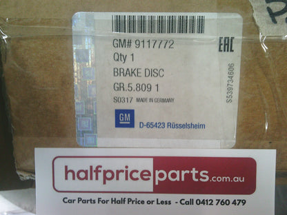 Holden AH Astra/Zafira Genuine Rear Disc Brake Rotors 264mm (Sold As Pair) New Part