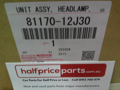 Toyota Corolla Hatch Back Left Hand Front Halogen Head Light New Part