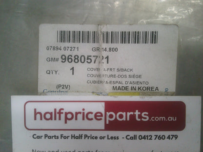 Holden EP Epica Genuine Front Seat Back Panel With Pocket New Part