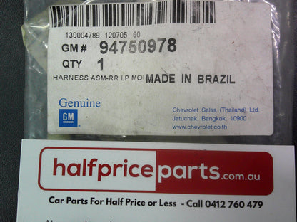 Holden RG Colorado Genuine High Mount Tail Light Harness New Part