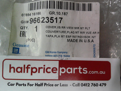 Holden CG Captiva Genuine Rear View Mirror Mounting Cover Plate New Part