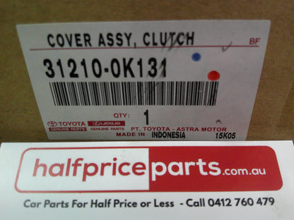 Toyota Hilux 2.7 Ltr Petrol Genuine Clutch Disc And Cover Assembly New Part