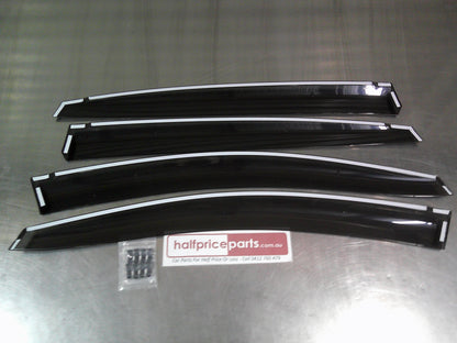 Subaru XV/Impreza Genuine Front And Rear Tinted Weather Shield Door Kit New Part