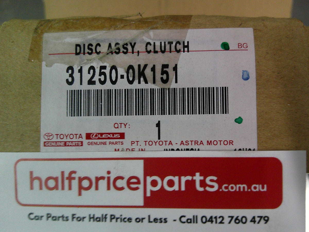 Toyota Hilux 2.7 Ltr Petrol Genuine Clutch Disc And Cover Assembly New Part