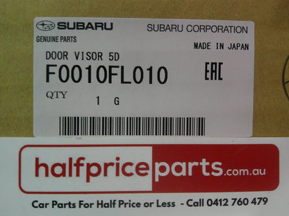 Subaru XV/Impreza Genuine Front And Rear Tinted Weather Shield Door Kit New Part
