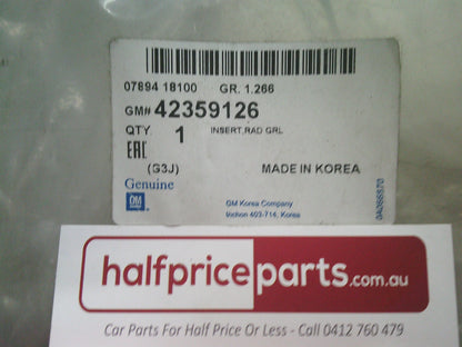 Holden JH Cruze Genuine Chrome Outer Grille Surround New Part