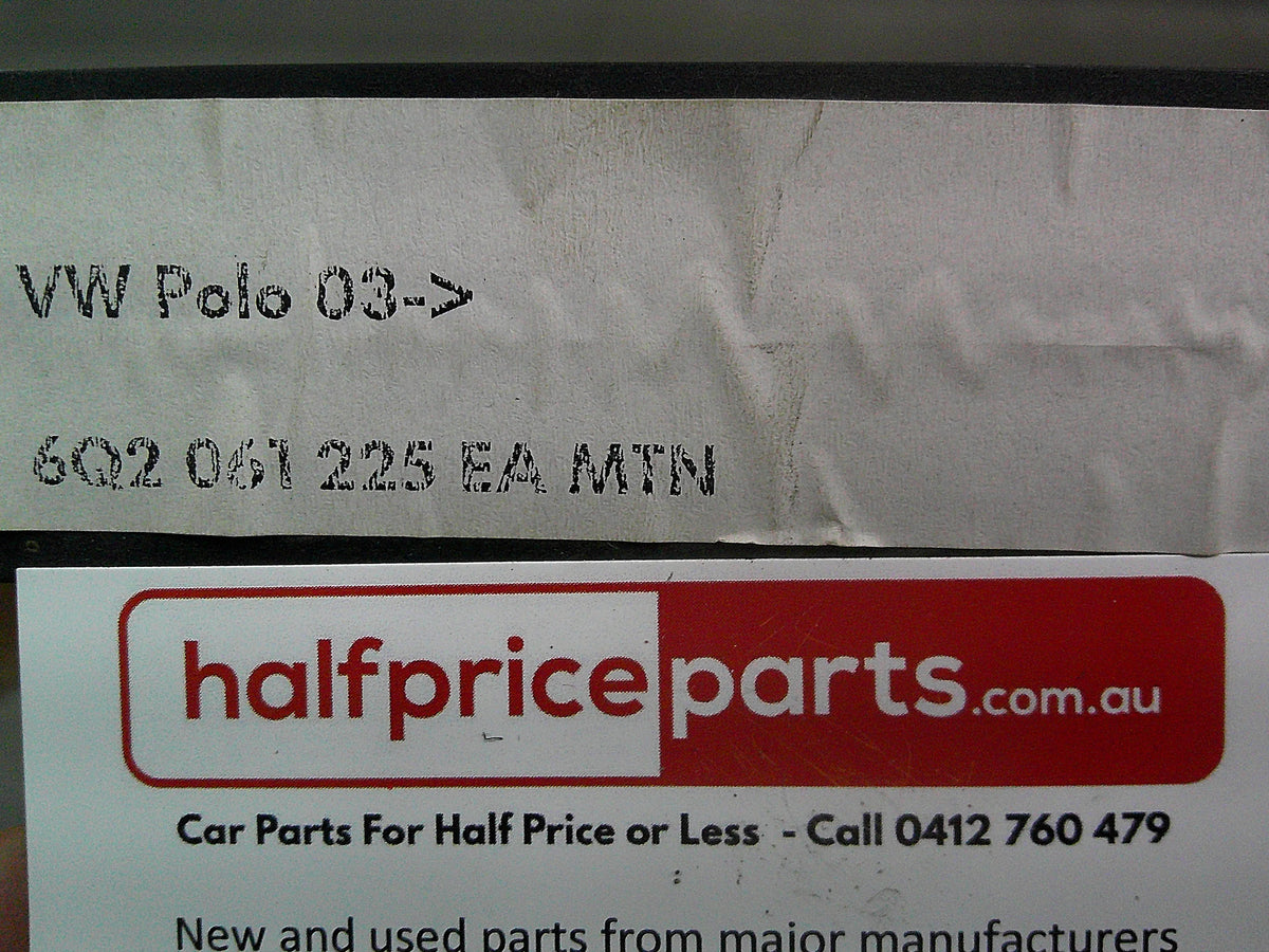 VW Polo Genuine Premium Front Carpet Mat Set Of 2 Only New Part