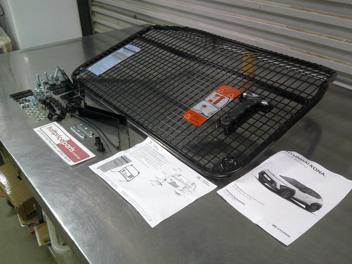 Hyundai Kona Genuine Rear Cargo Barrier (Complete Kit) New Part