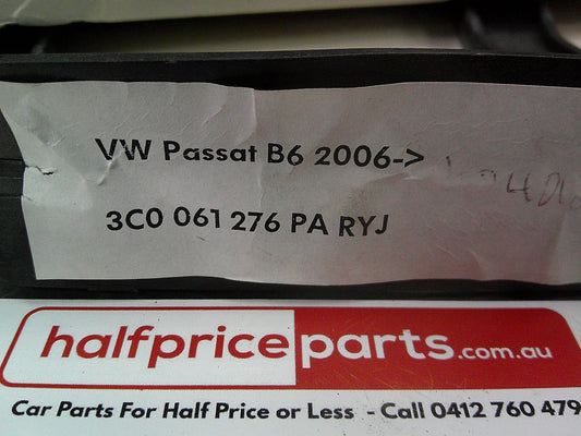 VW Passat B6 Genuine Luxury Rear Mat Set In Anthracite In Colour Set Of 2 New Part