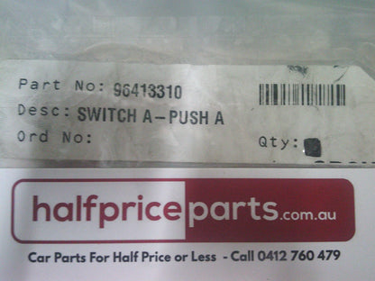Holden YG Cruze/Daewoo Lacetti Genuine Air Conditioner Switch Cover/Button New Part