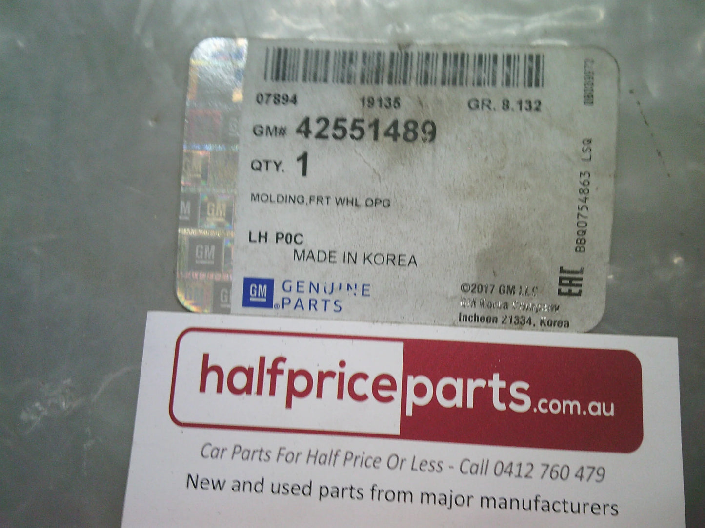 Holden Captiva CG Series II Genuine Passenger Front Flare New Part