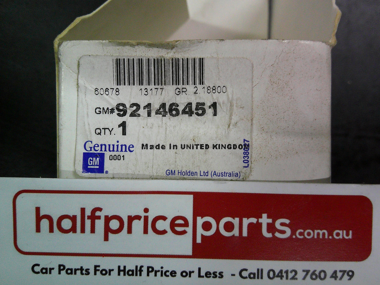 Holden TS Astra Genuine Ignition Barrel New Part