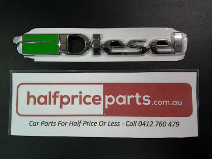 Holden JG Cruze Genuine Left Hand Chrome 'Diesel' Badge New Part