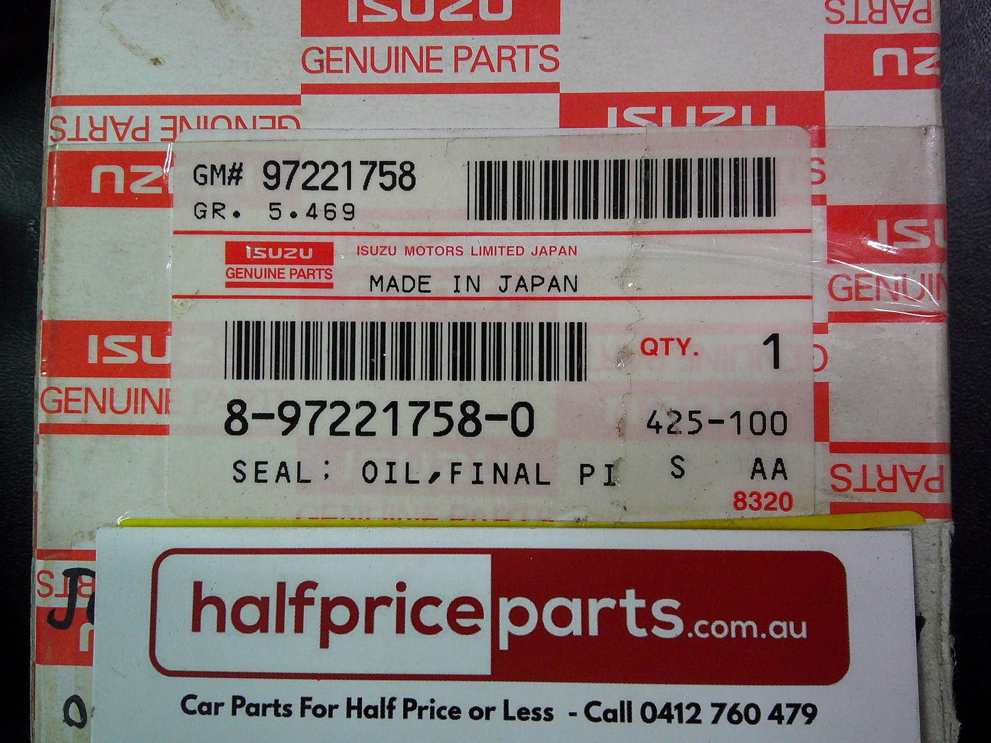 Holden Jackaroo Genuine Finial Pinion Oil Seal New Part