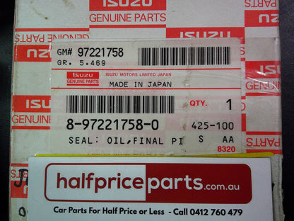Holden Jackaroo Genuine Finial Pinion Oil Seal New Part