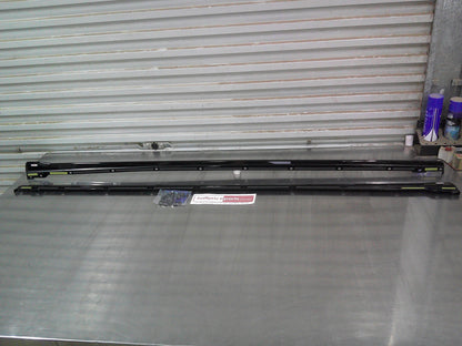 Subaru WRX Sedan / STI Genuine Left And Right Side Skirts Factory Black With Fitting Kit New Part