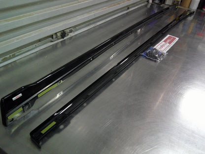 Subaru WRX Sedan / STI Genuine Left And Right Side Skirts Factory Black With Fitting Kit New Part