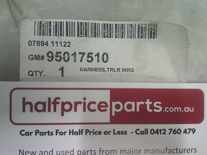 Holden JH Cruze Sedan Genuine Trailer Wiring Harness Kit 7 Pin Flat New Part