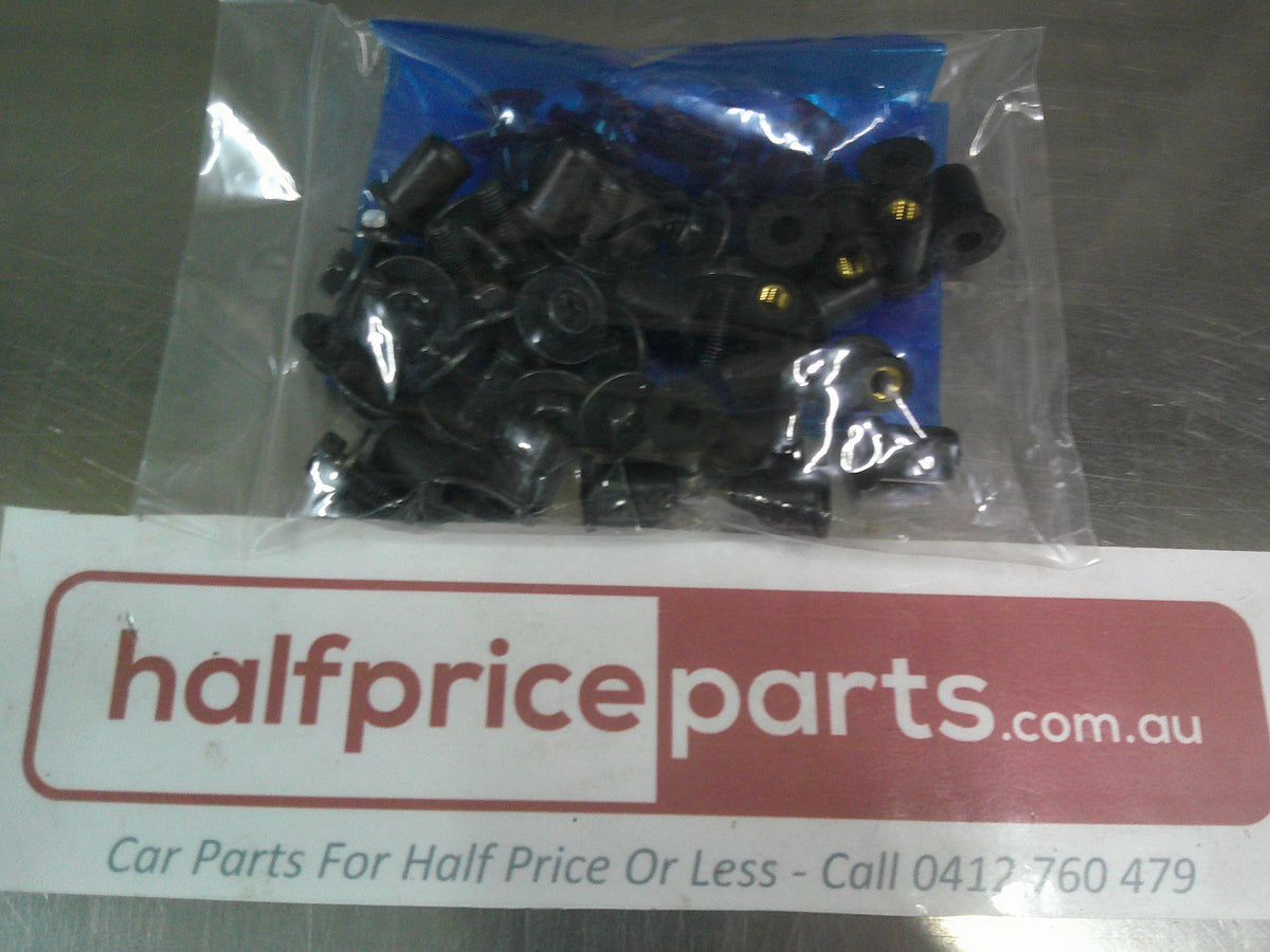 Subaru WRX Sedan / STI Genuine Left And Right Side Skirts Factory Black With Fitting Kit New Part