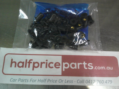 Subaru WRX Sedan / STI Genuine Left And Right Side Skirts Factory Black With Fitting Kit New Part