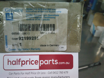 Holden VE Commodore Genuine Left Hand Rear Door Upper Moulding (Pitch Black)  New Part