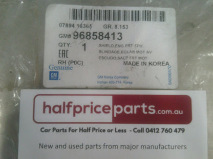 Holden CG Captiva Genuine Right Hand Lower Diesel Engine Splash Guard New Part