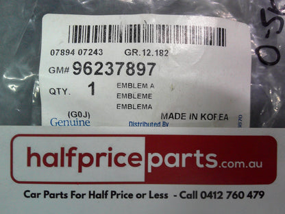 Deawoo Nubira Sedan Genuine Rear Boot Emblem New Part