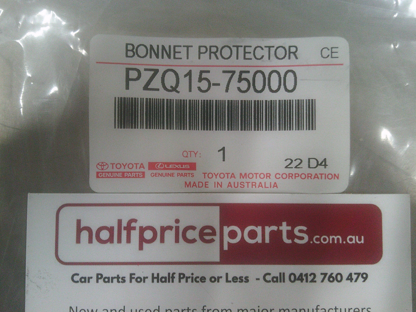 Toyota Hiace Genuine Clear Bonnet Protector New Part