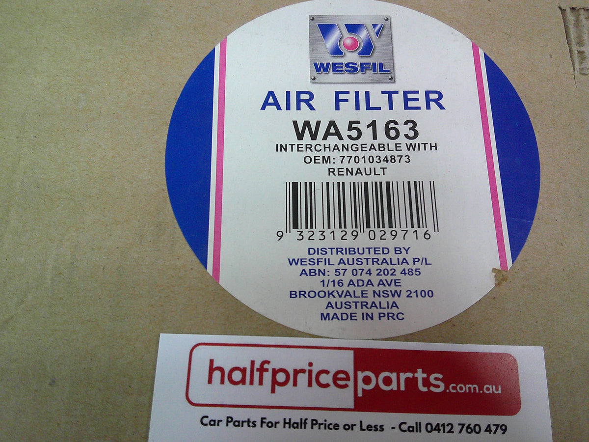 Wesfil Engine Air Filter Suits Renault Clio New Part