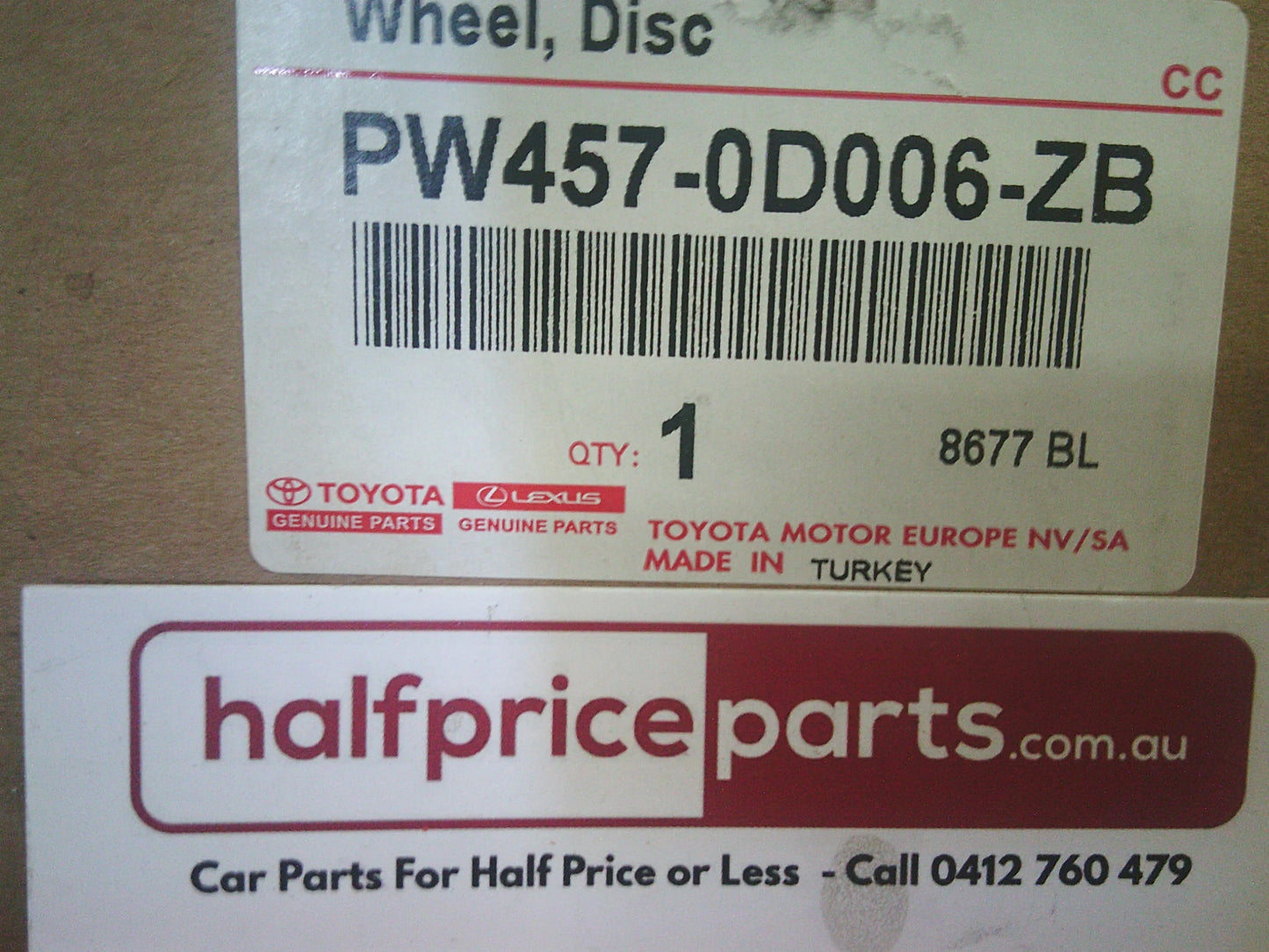 Toyota Yaris Cross Hybird GX/GXL Genuine New Set Of 4 Alloy Wheel (Black Wheels Only) New Part