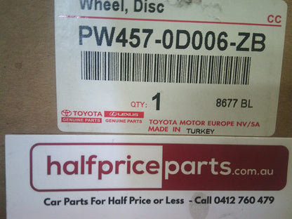 Toyota Yaris Cross Hybird GX/GXL Genuine New Set Of 4 Alloy Wheel (Black Wheels Only) New Part