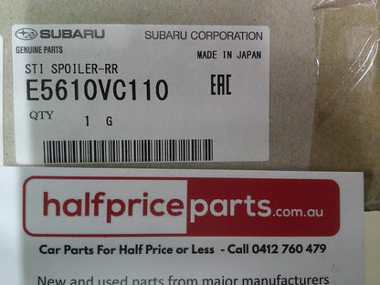 Subaru STI / WRX Genuine Center Rear Lower Under Spoiler Kit New Part