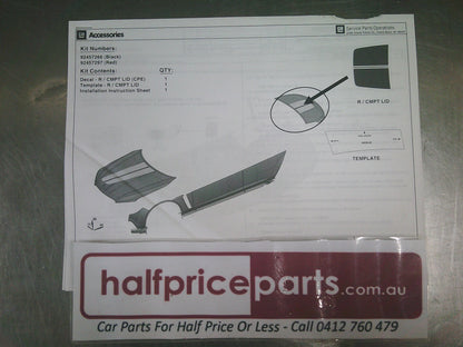 Holden VF Commodore Genuine Boot Lid Decal - New Parts