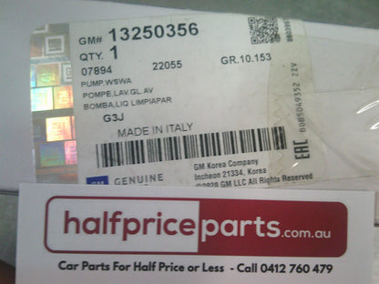 Holden TM Barina Genuine Front Windscreen Washer Pump New Part