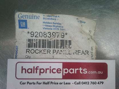 Holden VY/VZ SS/SV6 Commodore Genuine Left Hand Rear Rocker Panel End New Part