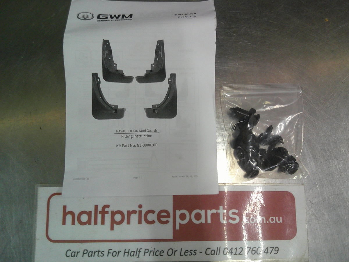 GWM Jolion Genuine Front And Rear Mud Flap Set With Fitting Kit New Part
