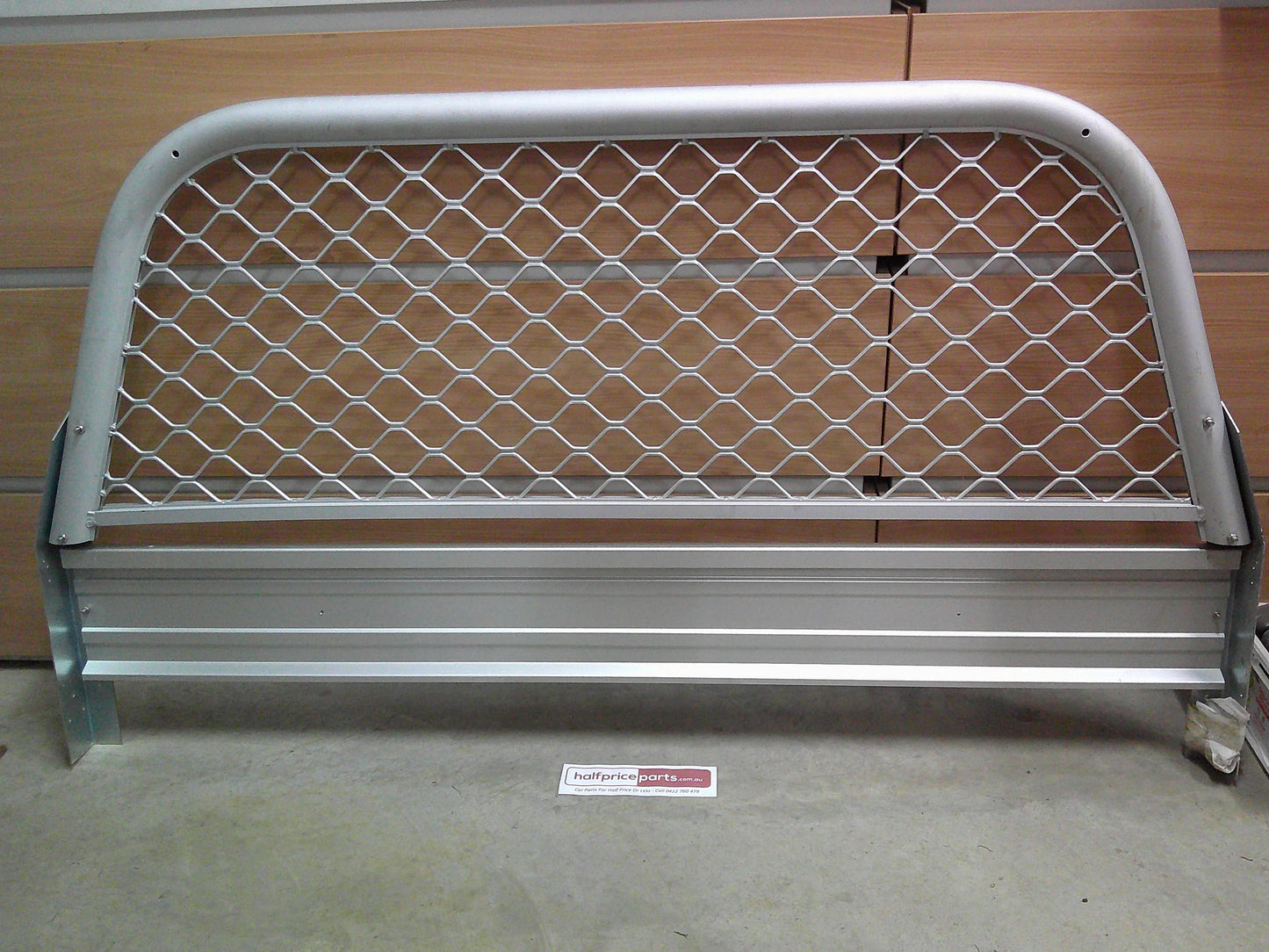 Alloy Tray Ute Head Board With Glass Protector Width 186cn X 91cm High 3 Inch Alloy Tube New Part
