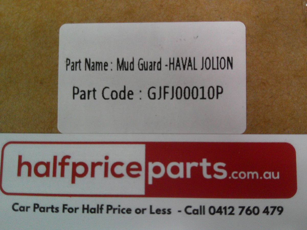 GWM Jolion Genuine Front And Rear Mud Flap Set With Fitting Kit New Part