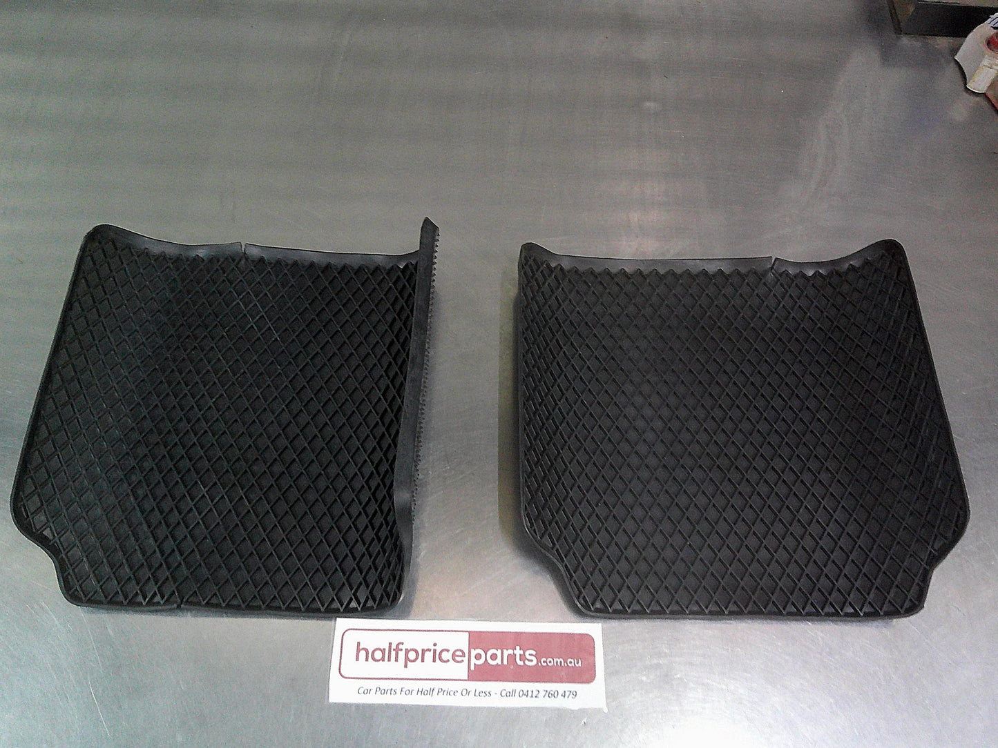 Universal Heavy Duty Second Row Rubber Mat Set Of 2 New Part