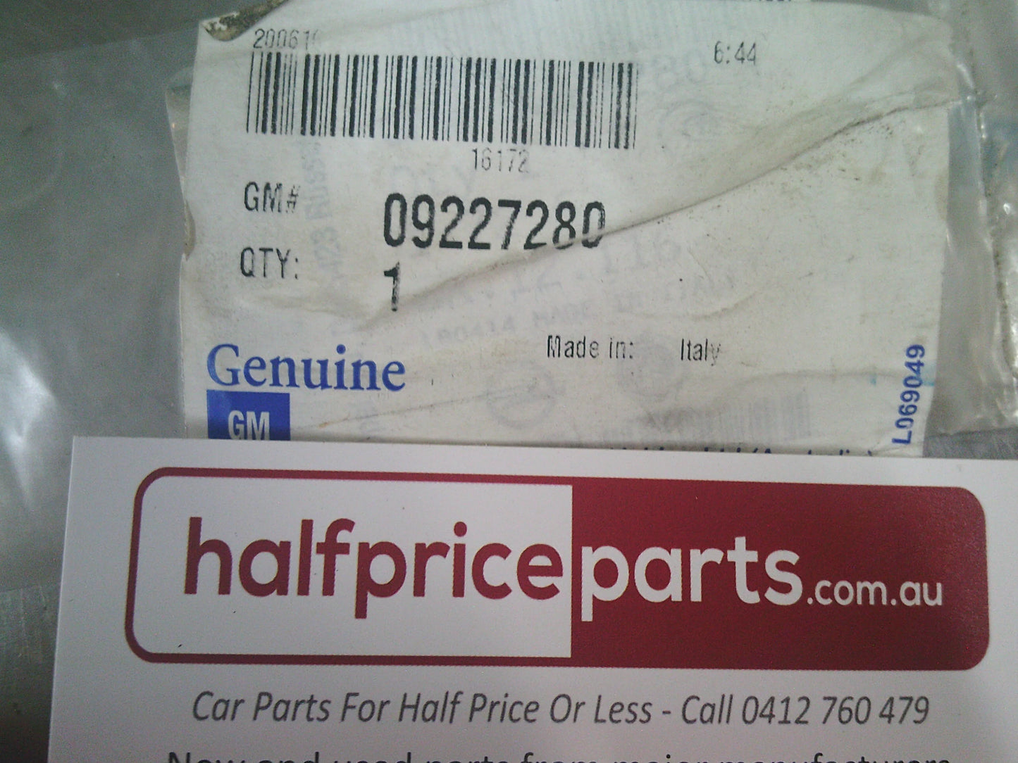 Holden TK Barina Hatch Genuine Right Hand Rear Quarter Panel Moulding New Part